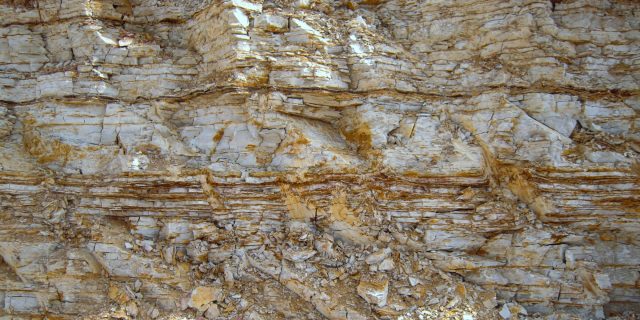 Sedimentary Layers of Bentonite